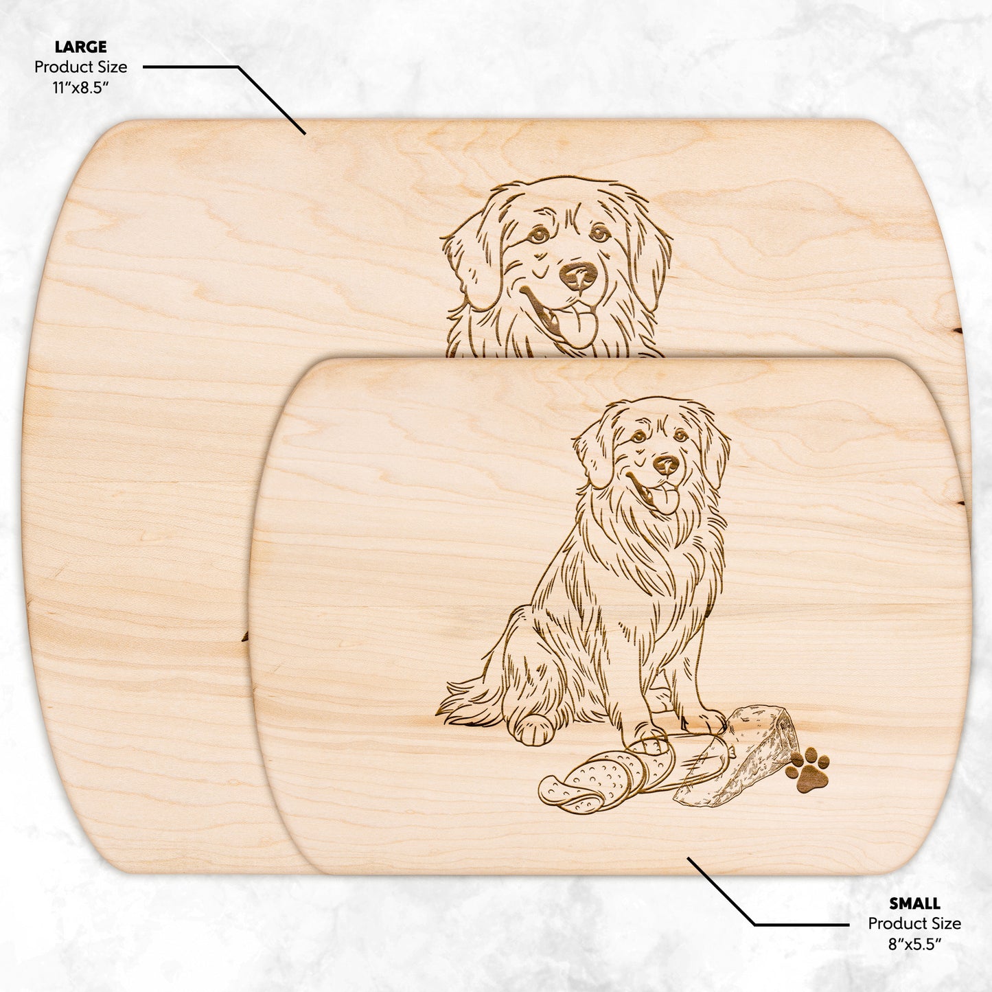 Golden Retriever Cutting board