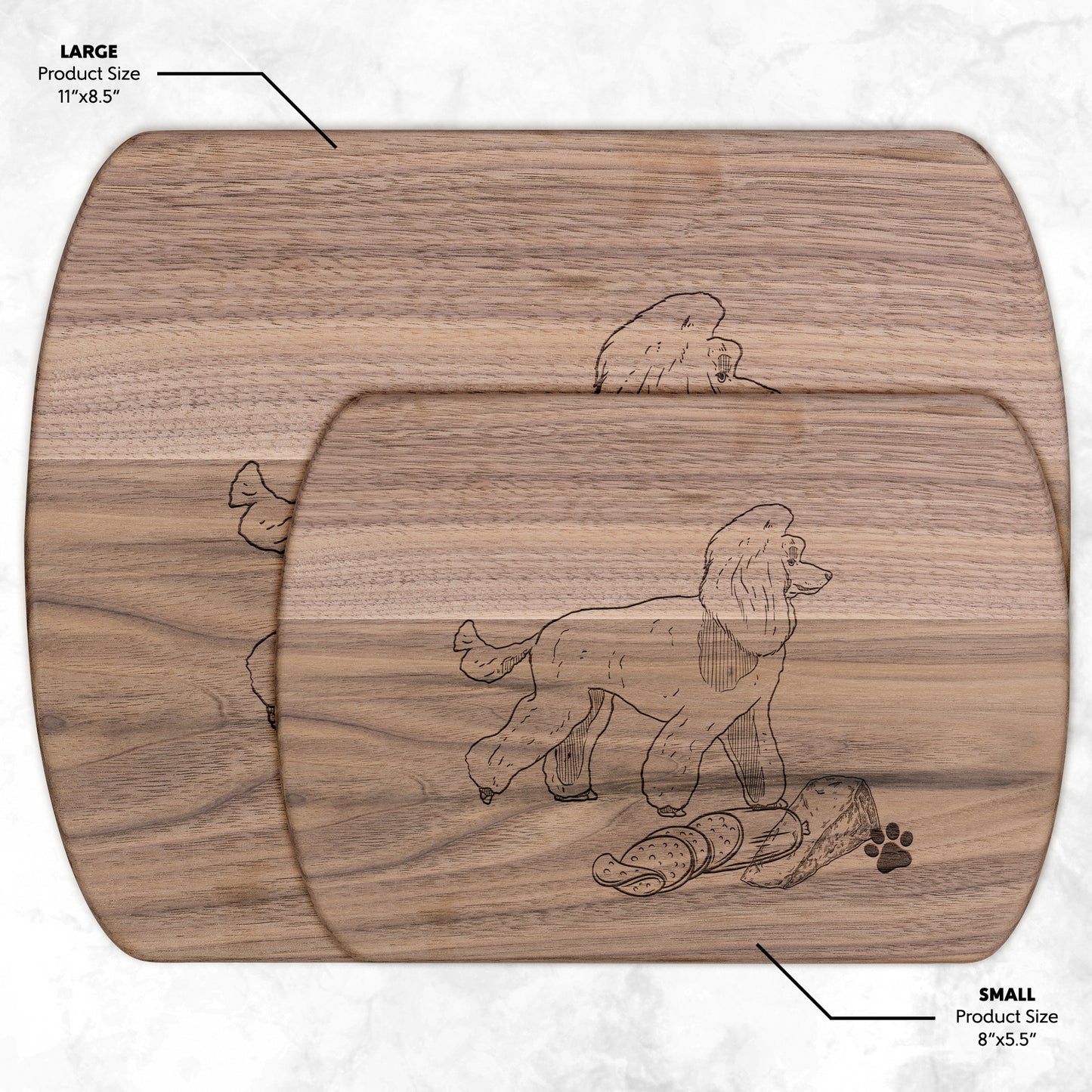 Standard Poodle Cutting board