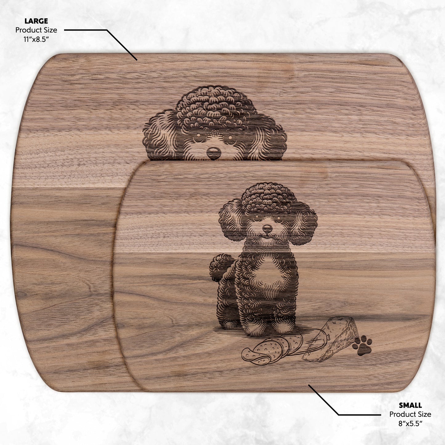 Toy Poodle Cutting Board