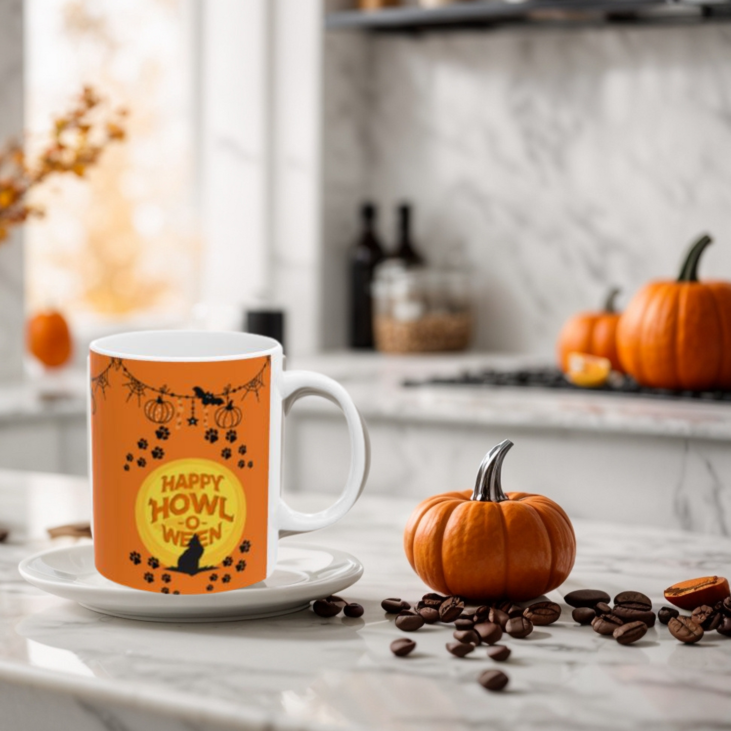 Happy Howl o ween mug Ceramic Mug 11oz