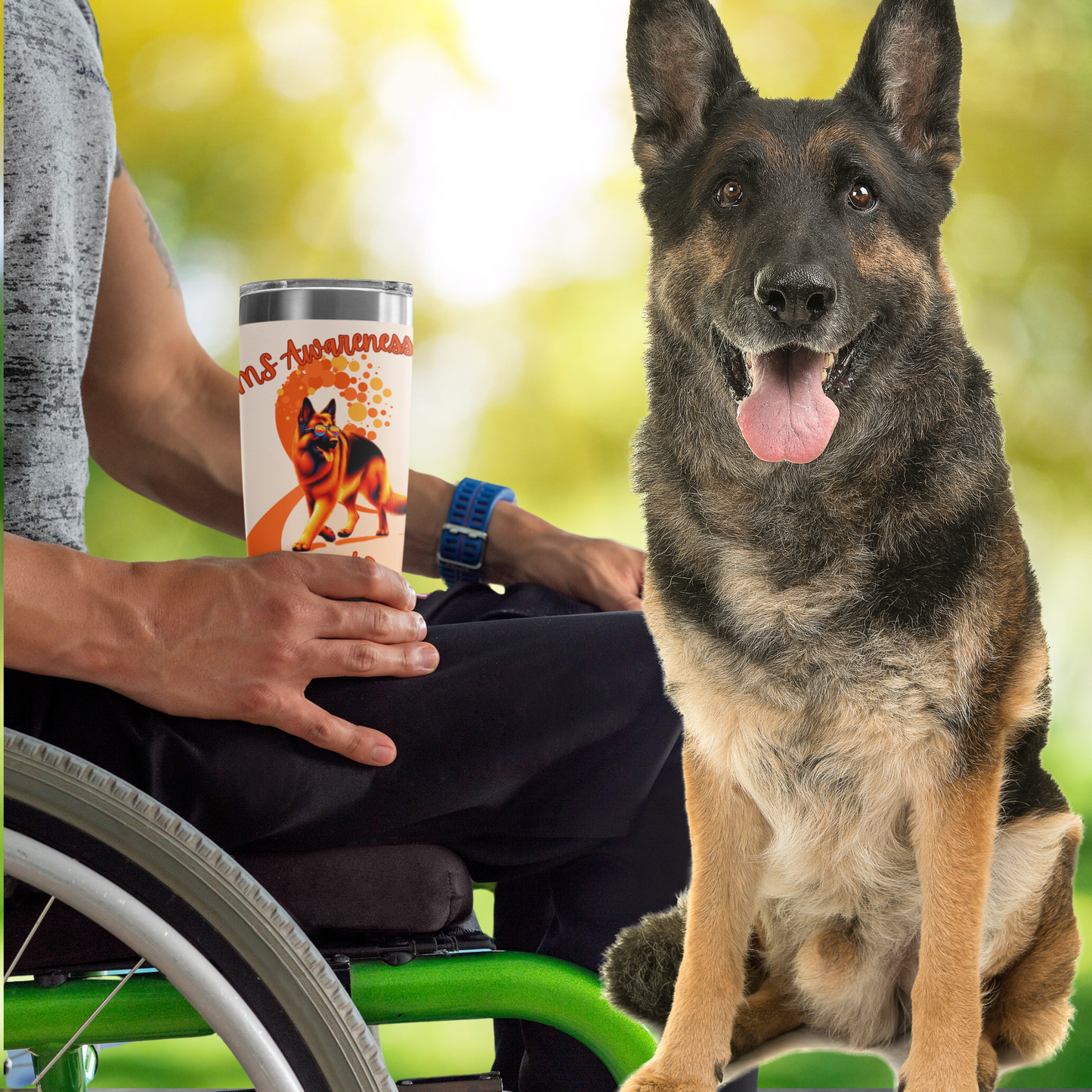 German Shepherd here to support you Tumbler 20oz