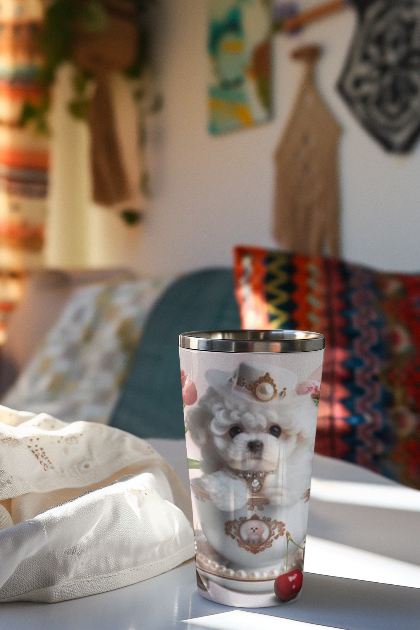 Teacup Bichon Frise Tumbler 20oz