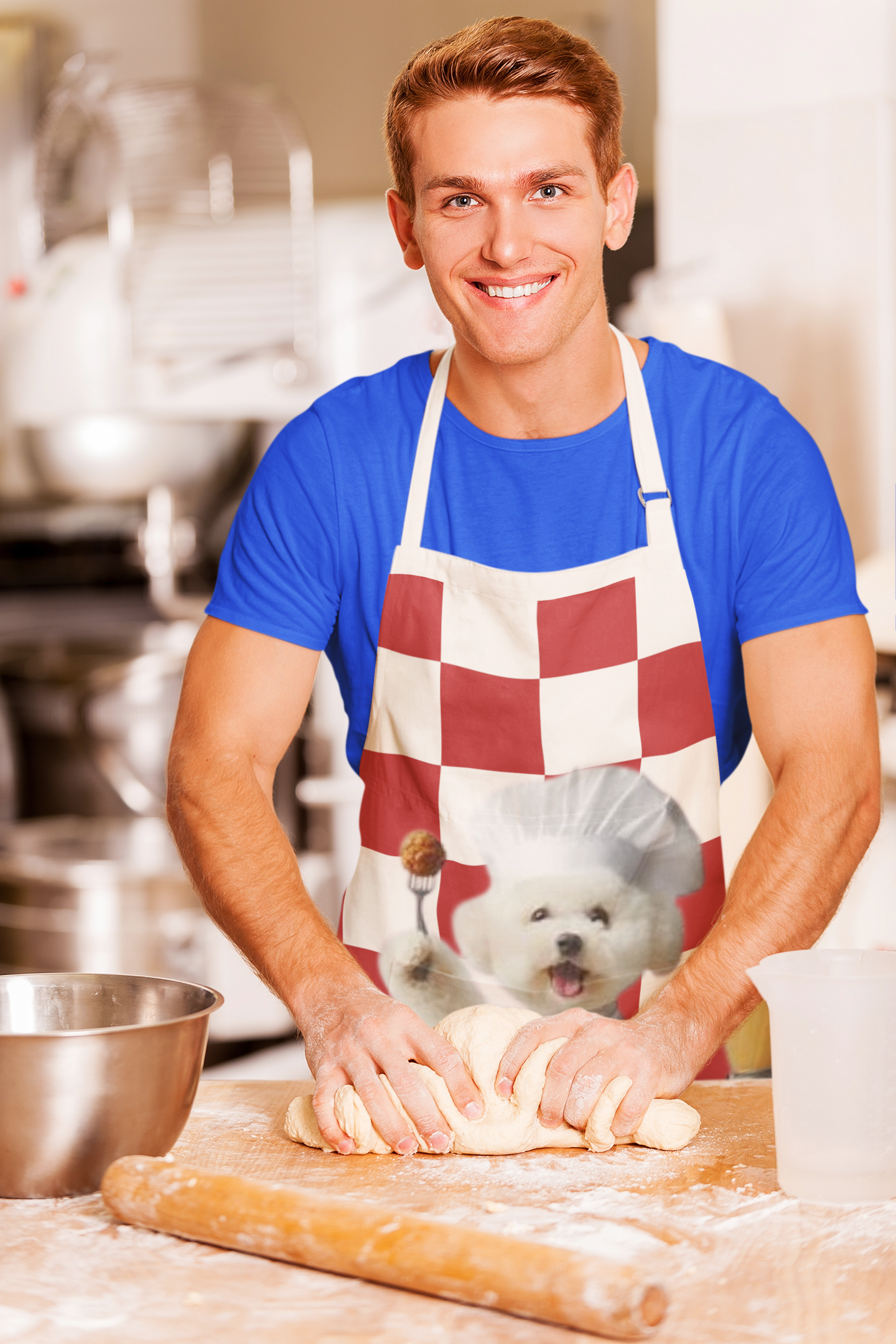 Bichon Frise Italian chef Apron