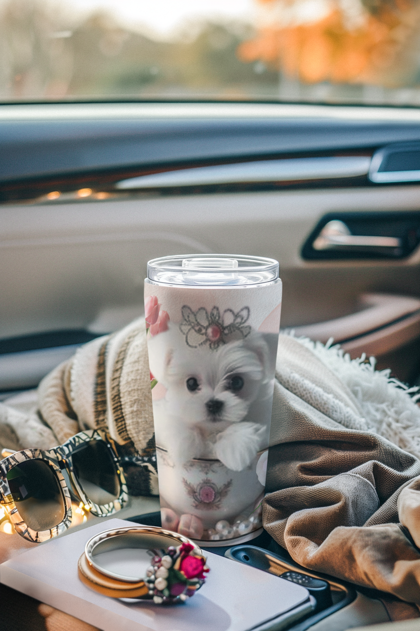 Teacup Maltese Tumbler 20oz