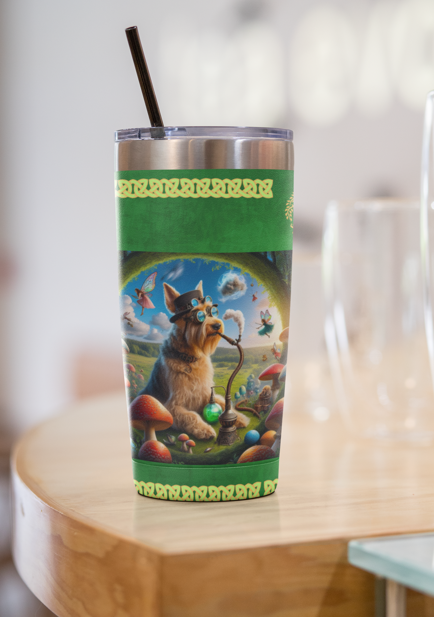 St Patrick's day fairy circle Tumbler 20oz