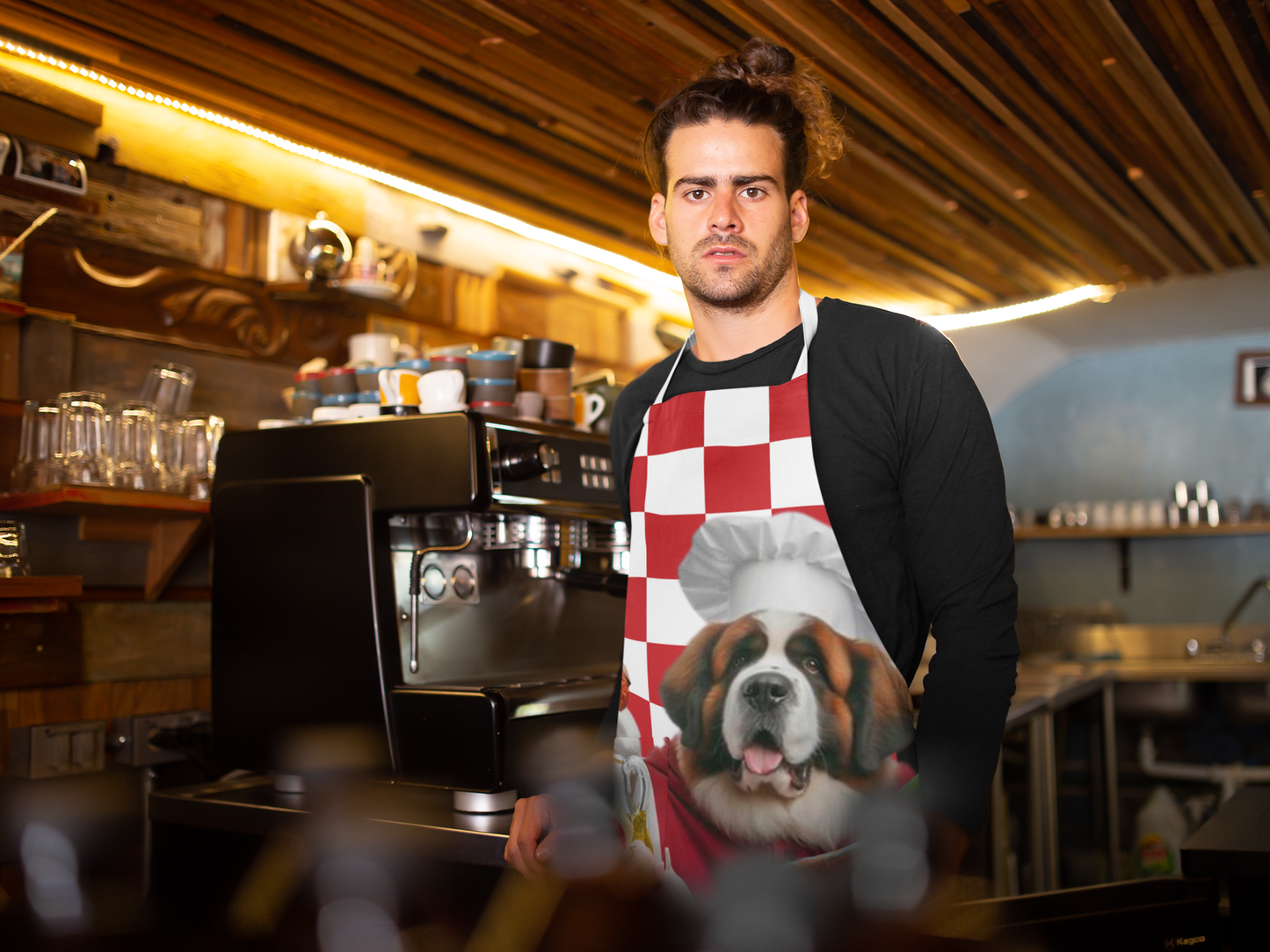 St Bernard italian chef Apron