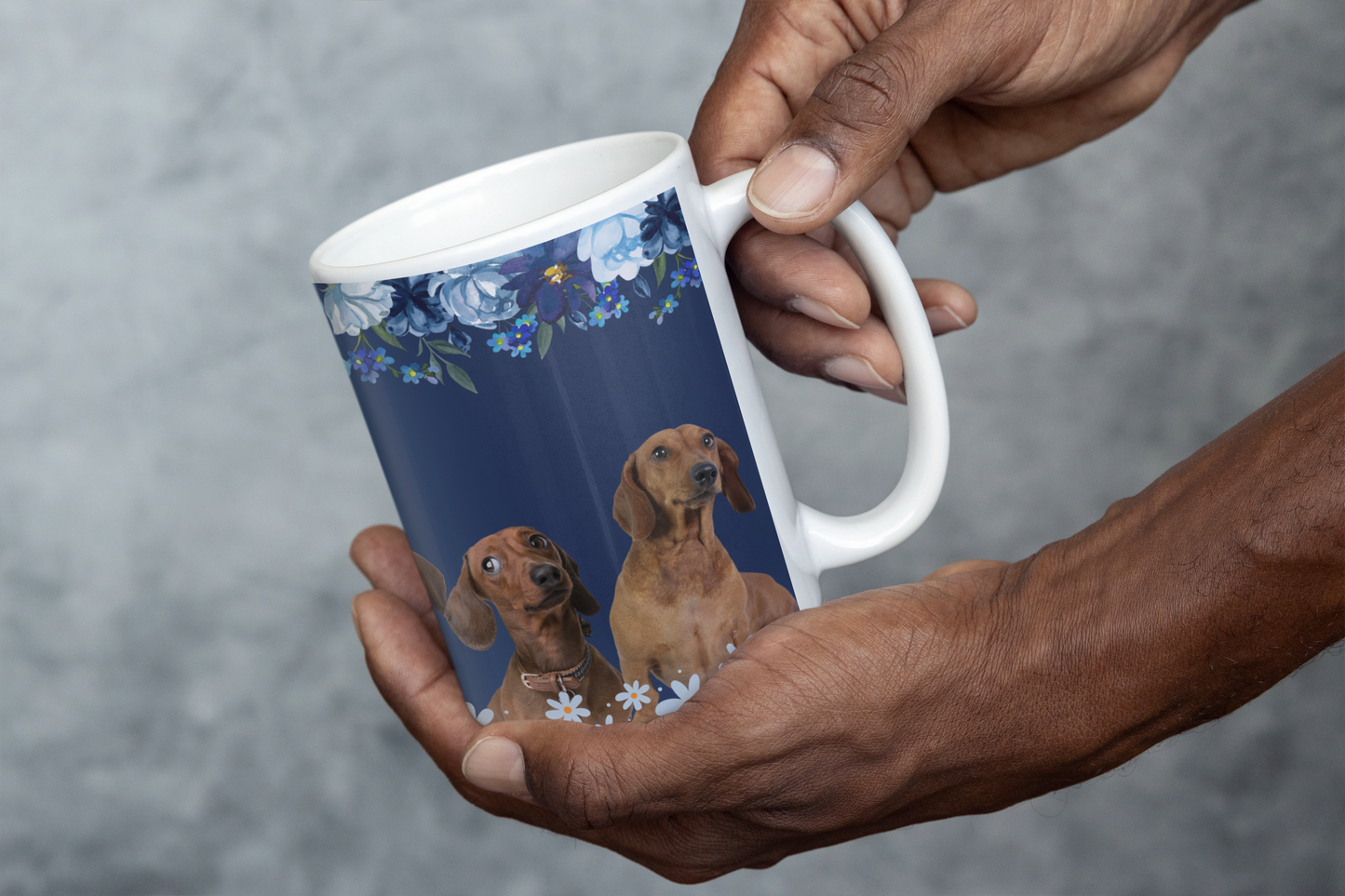 dacshund dog pack Ceramic Mug 11oz