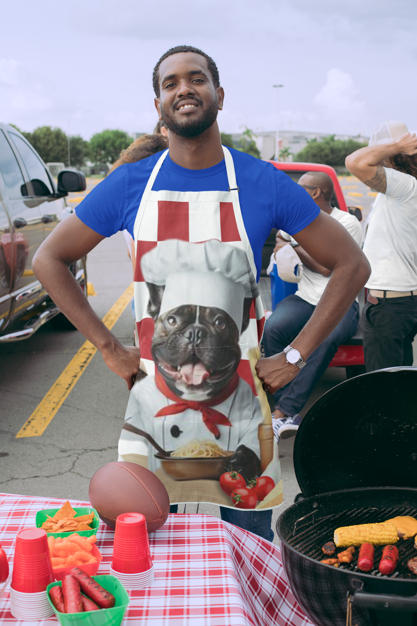French Bulldog italian chef Apron (AOP)