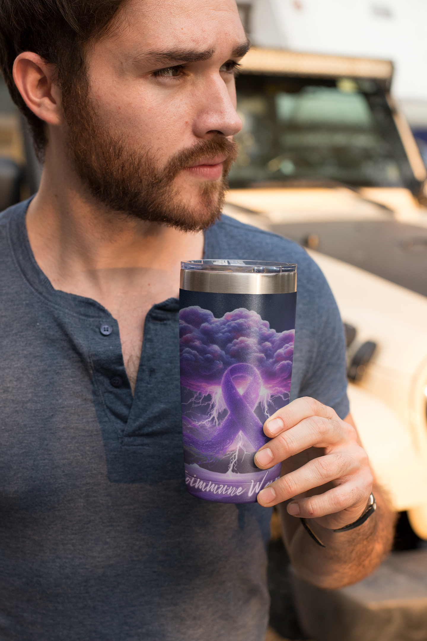 Auto immune warrior Tumbler 20oz