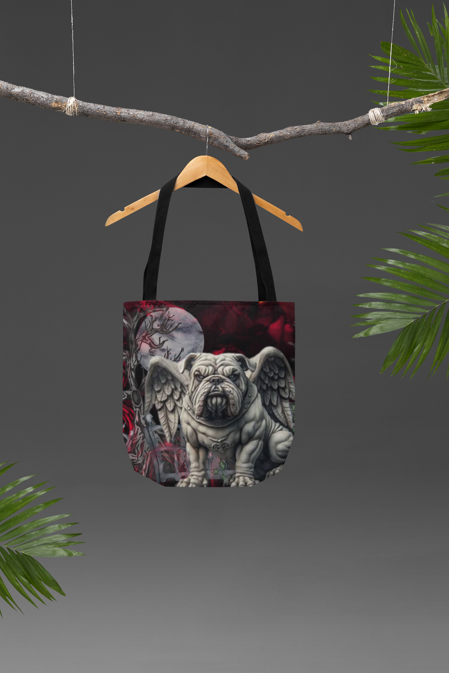 American Bulldog Gargoyle Angel Tote Bag Gerat for Trick or Treat