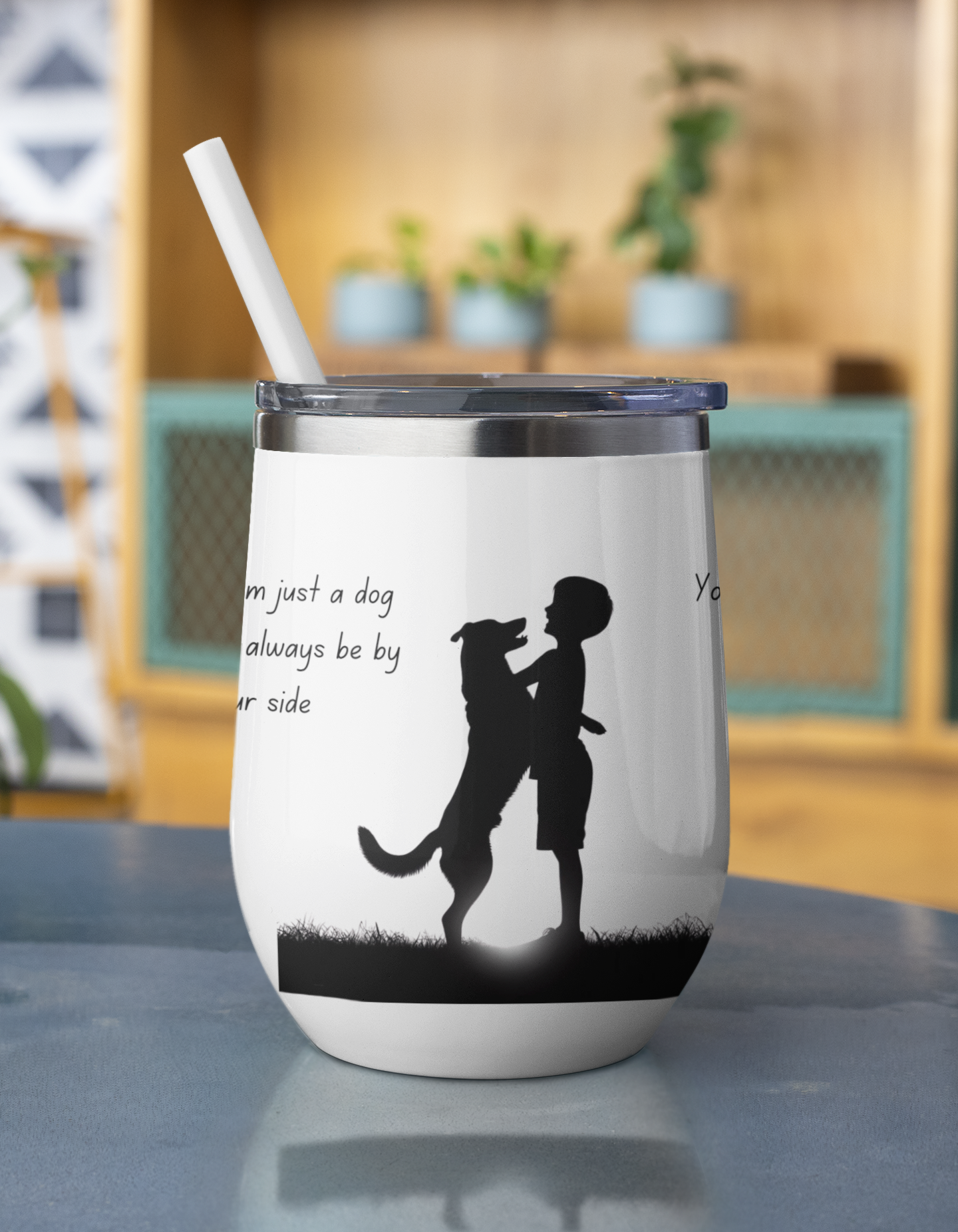 hug a dog Chill Wine Tumbler