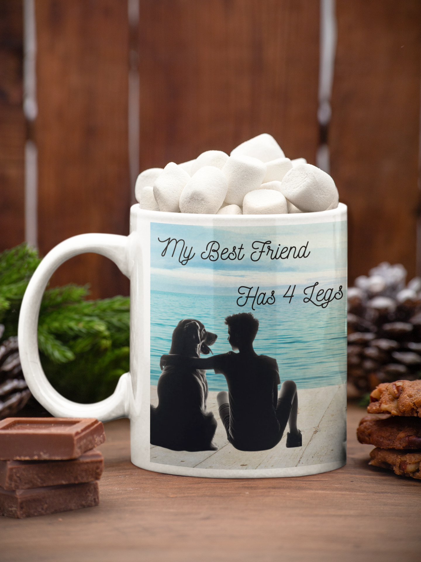 My best friend has 4 legs Ceramic Mug 11oz
