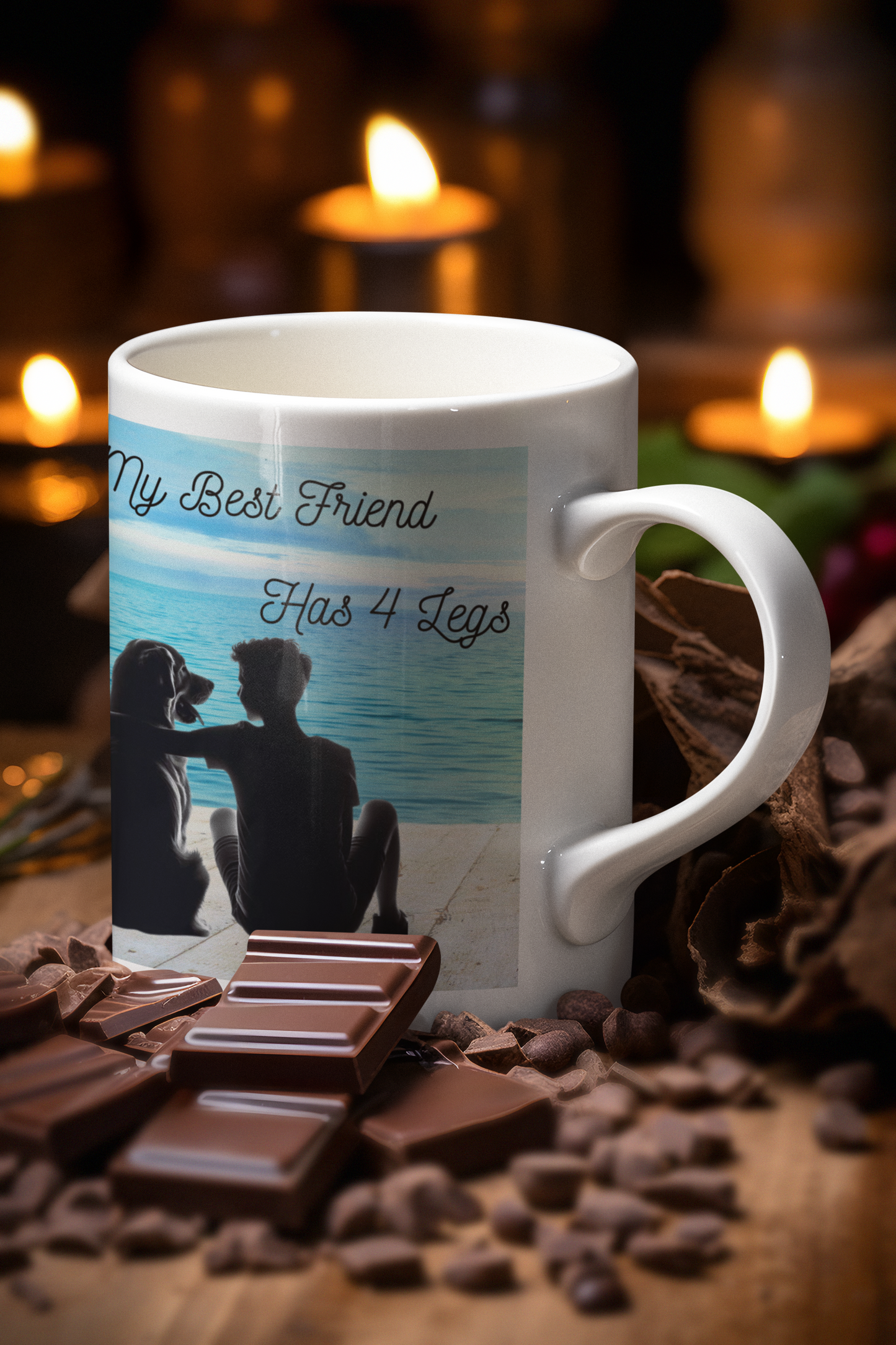 My best friend has 4 legs Ceramic Mug 11oz