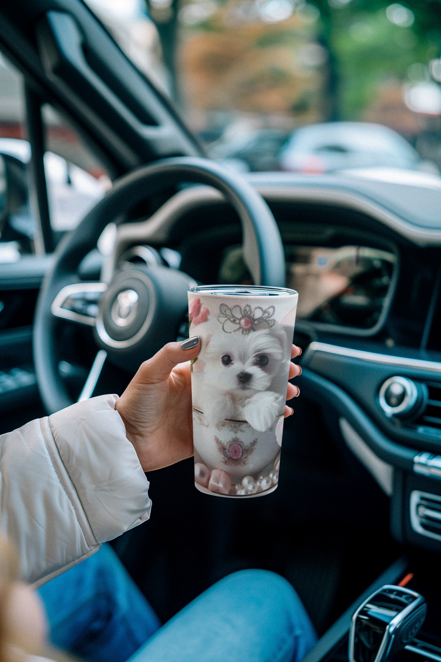 Teacup Maltese Tumbler 20oz