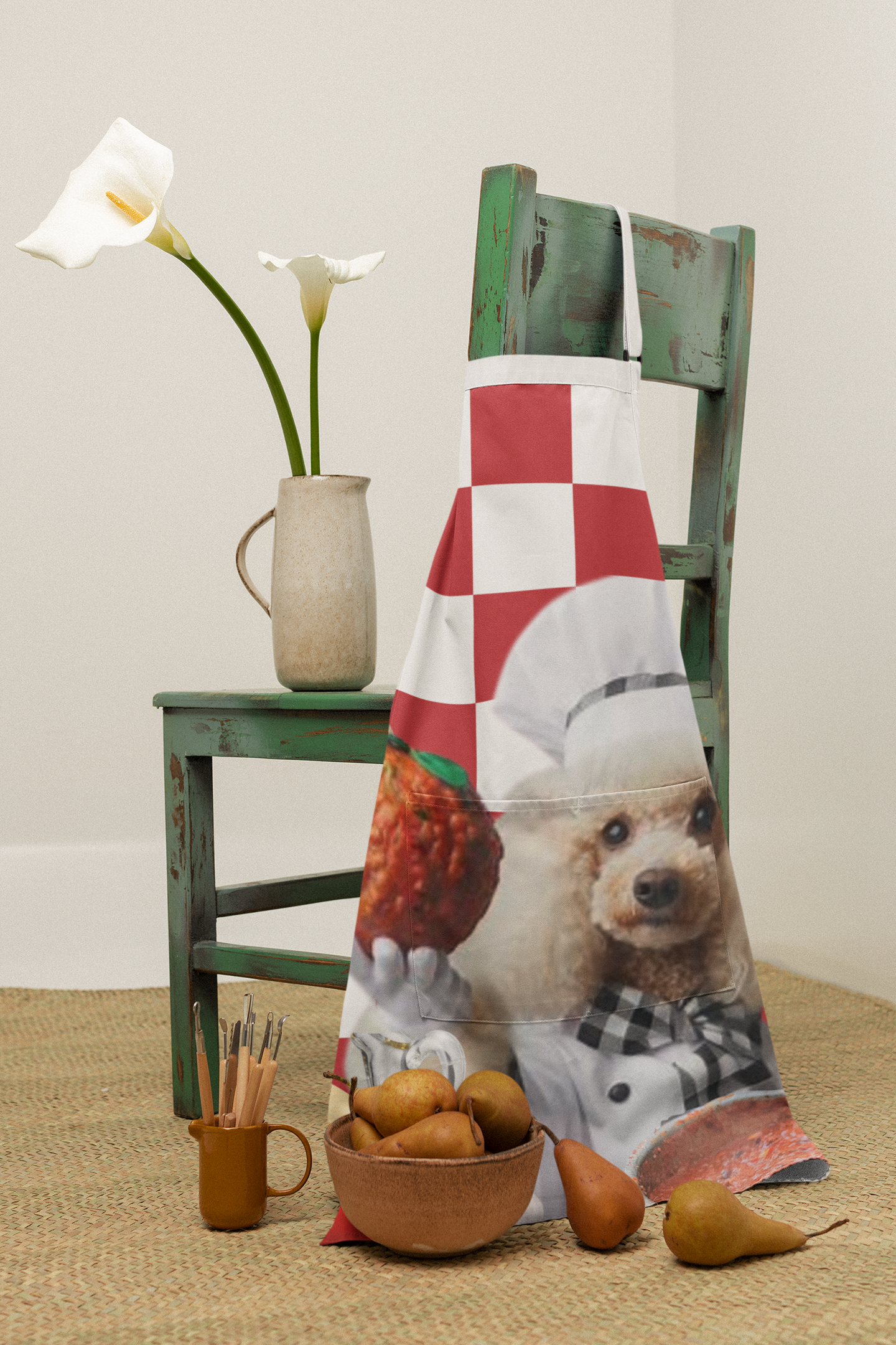 poodle italian chef Apron