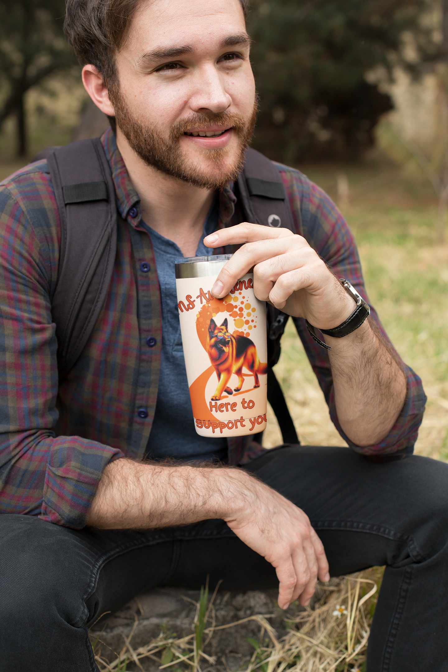German Shepherd here to support you Tumbler 20oz