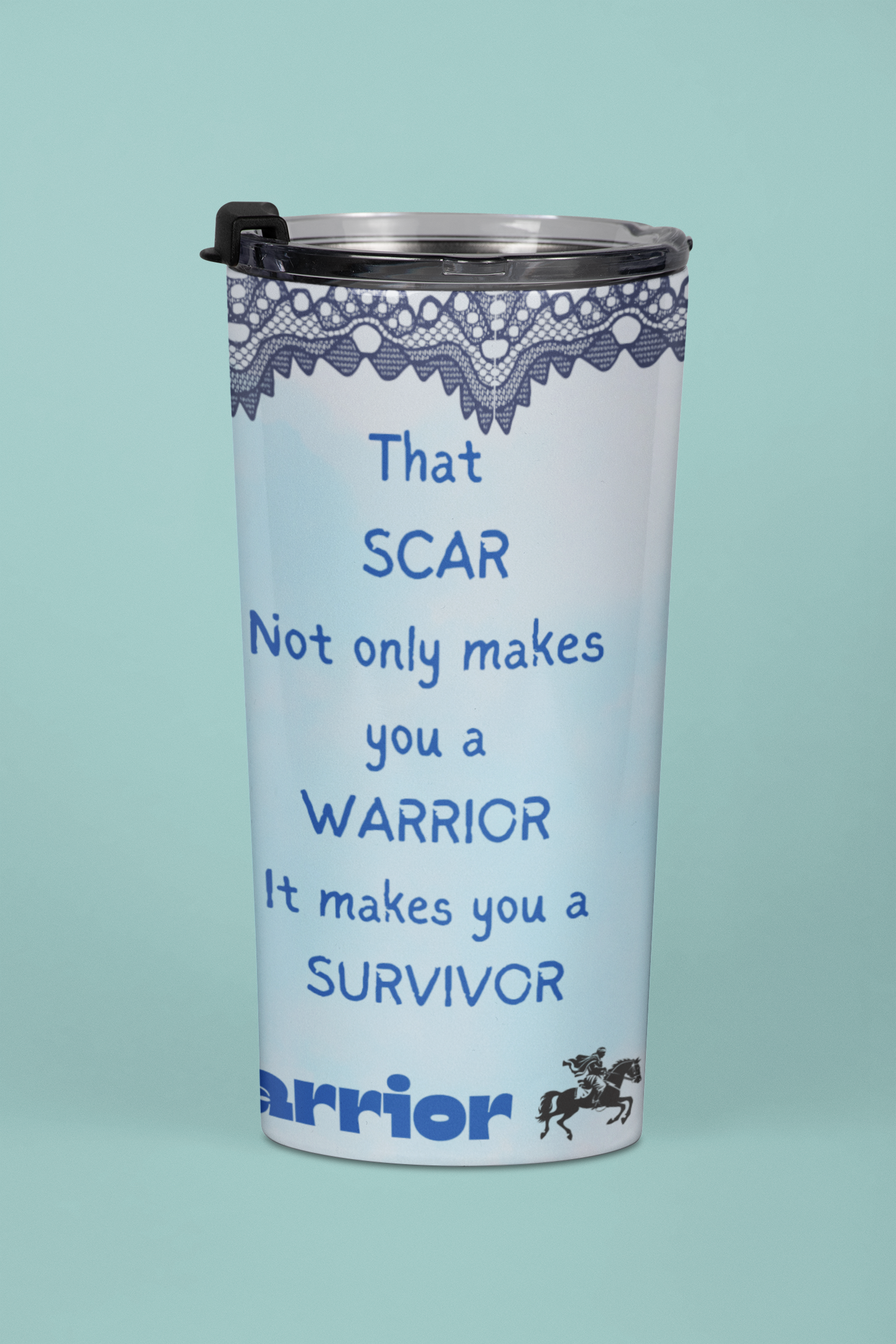 thyroid Warrior Scar Tumbler 20oz