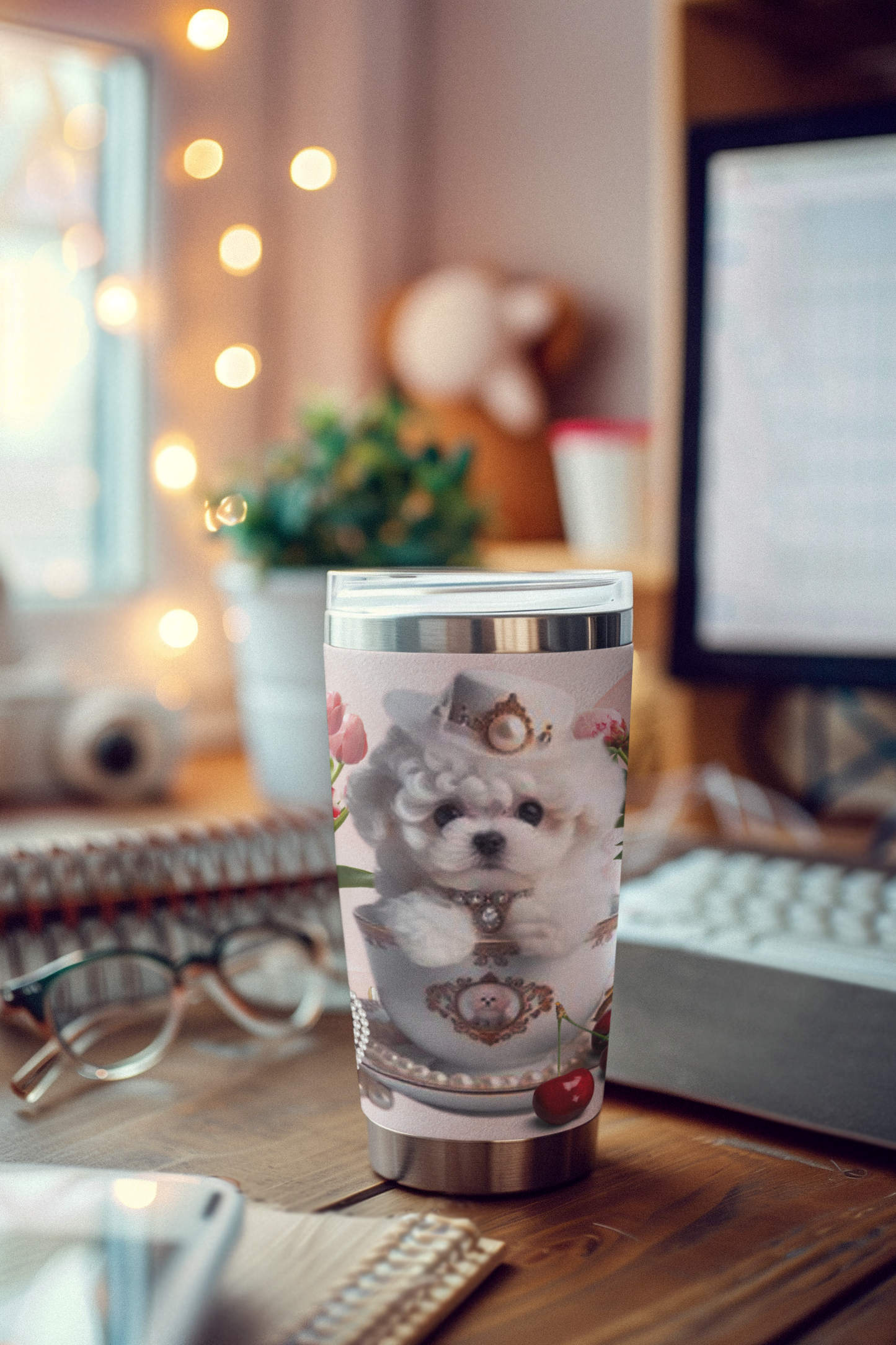Teacup Bichon Frise Tumbler 20oz