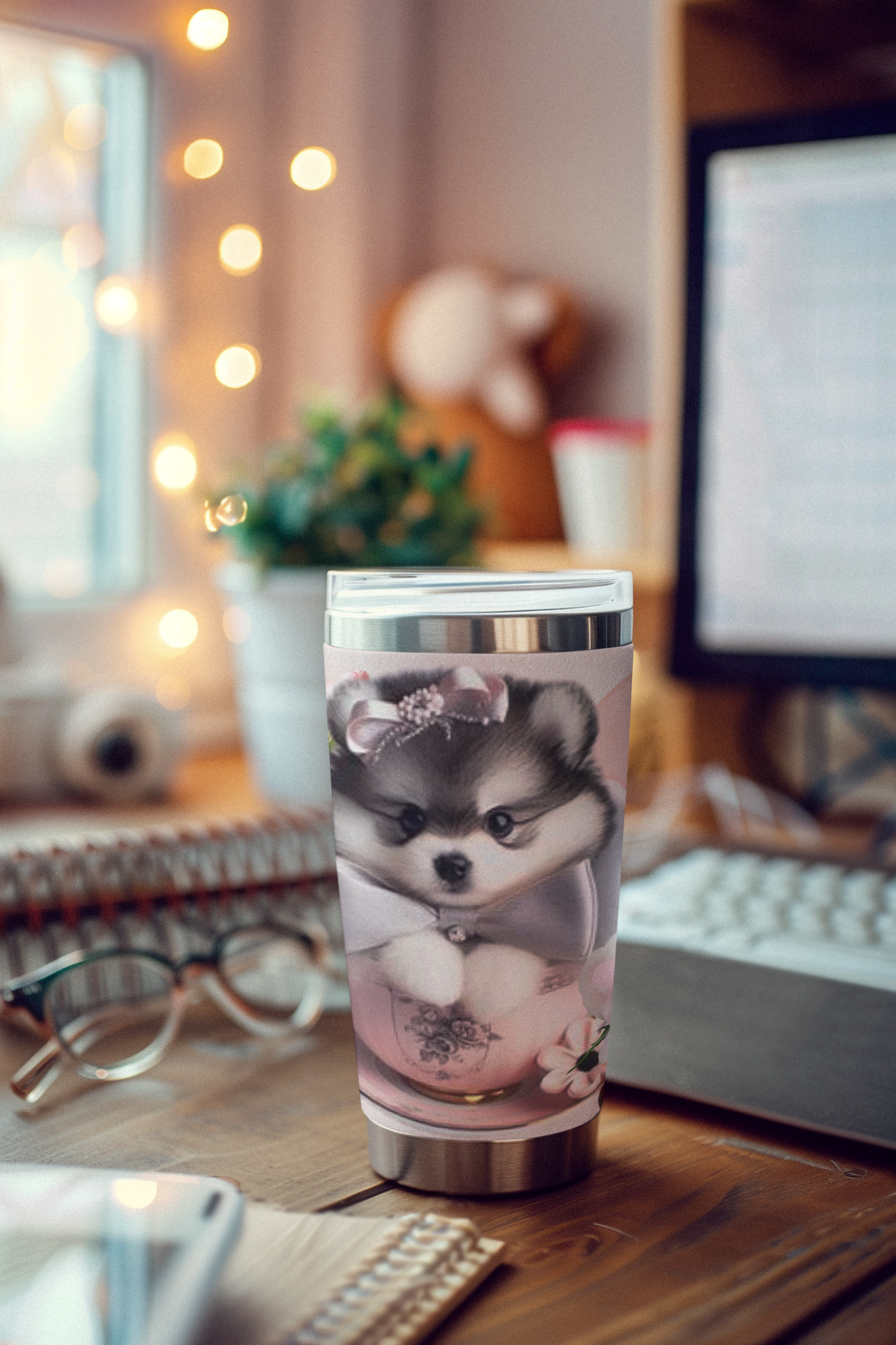 Teacup Pomsky Tumbler 20oz