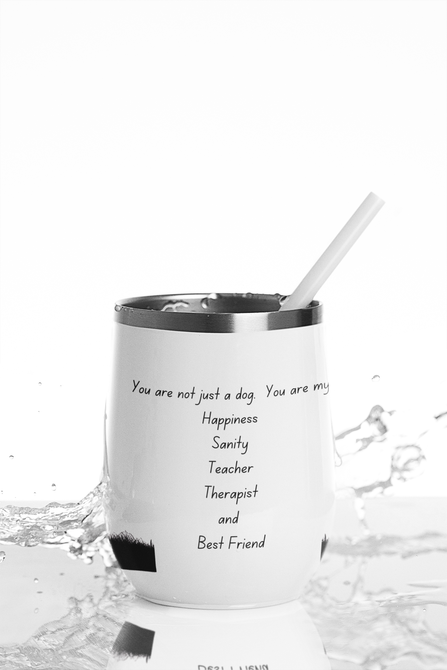 hug a dog Chill Wine Tumbler