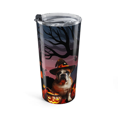 Halloween Witch American Bulldog Tumbler