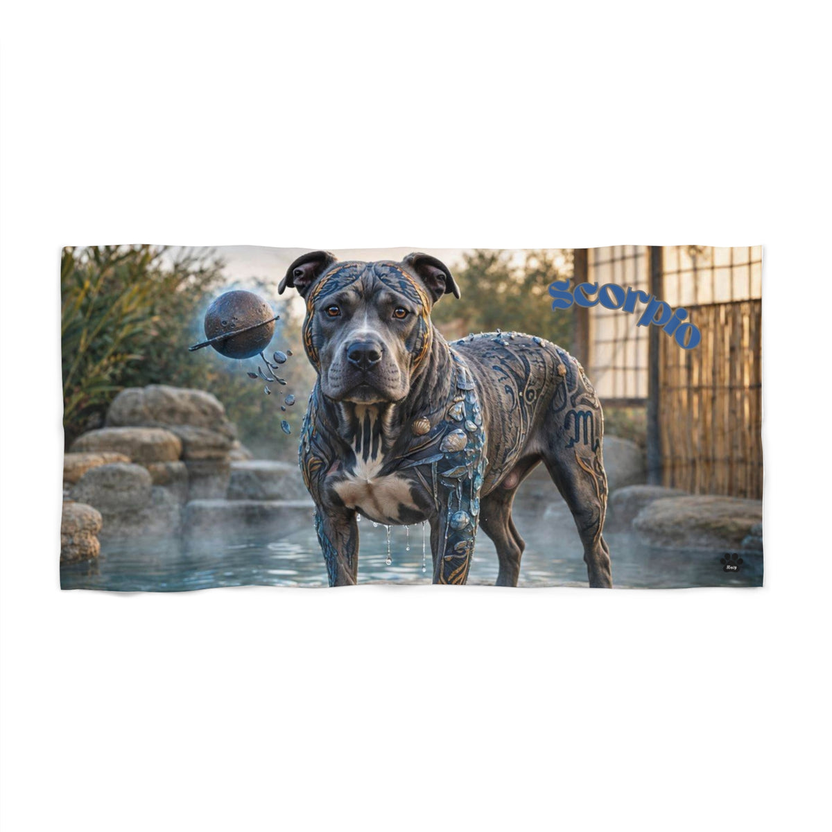 Scorpio Pitbull Elements Beach Towel