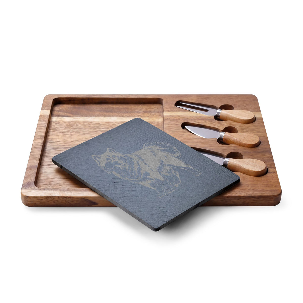 Siberian Husky Engraved Charcuterie Board, Dog Lover Cheese Board & Serving Platter