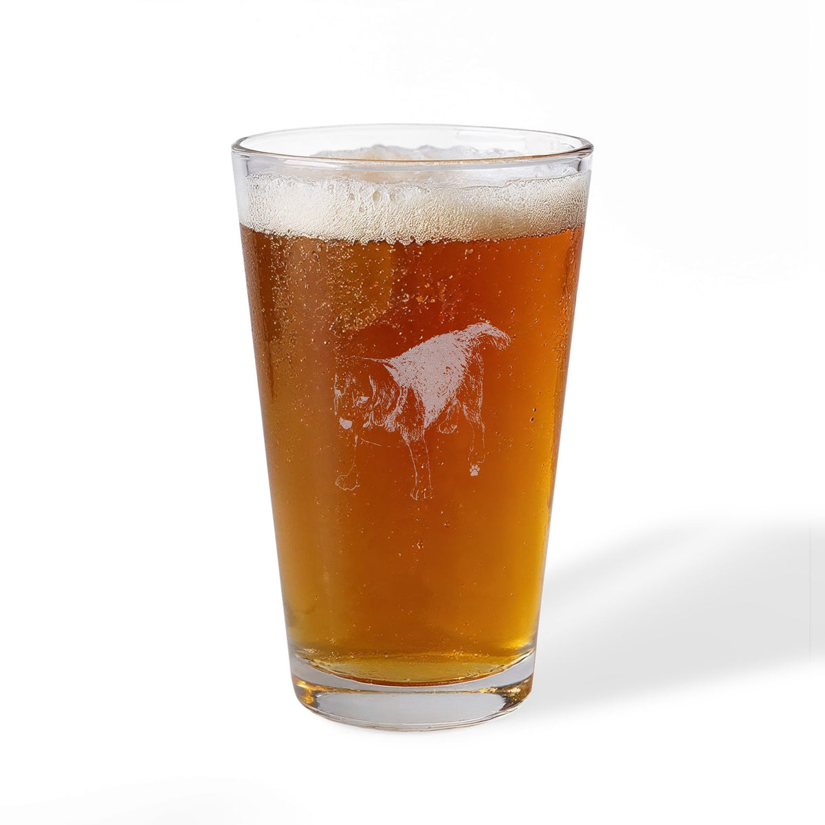 Beagle Engraved Pint Glass
