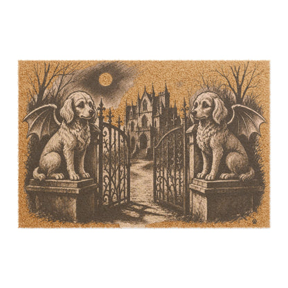 Toy Poodle Gargoyle Angel Gothic Protector Welcome Mat