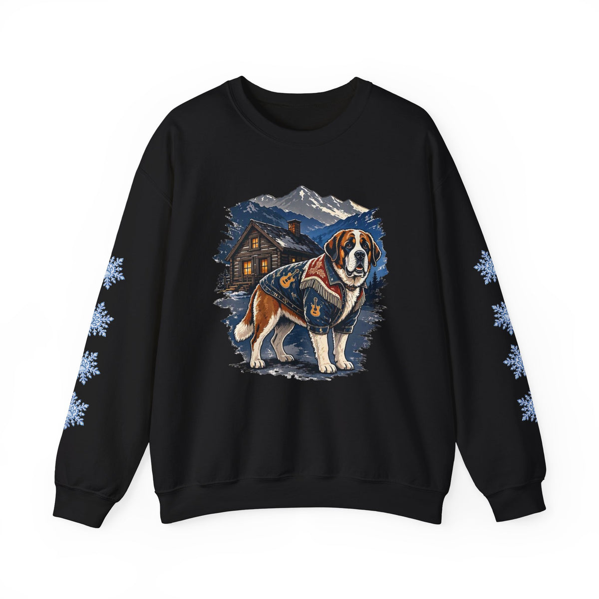 Saint Bernard Smoky Mountain Christmas Sweatshirt