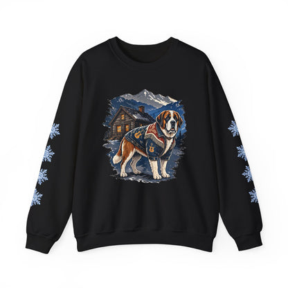 Saint Bernard Smoky Mountain Christmas Sweatshirt