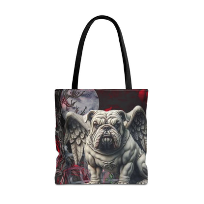 American Bulldog Angelic Gargoyle Protector Tote Bag