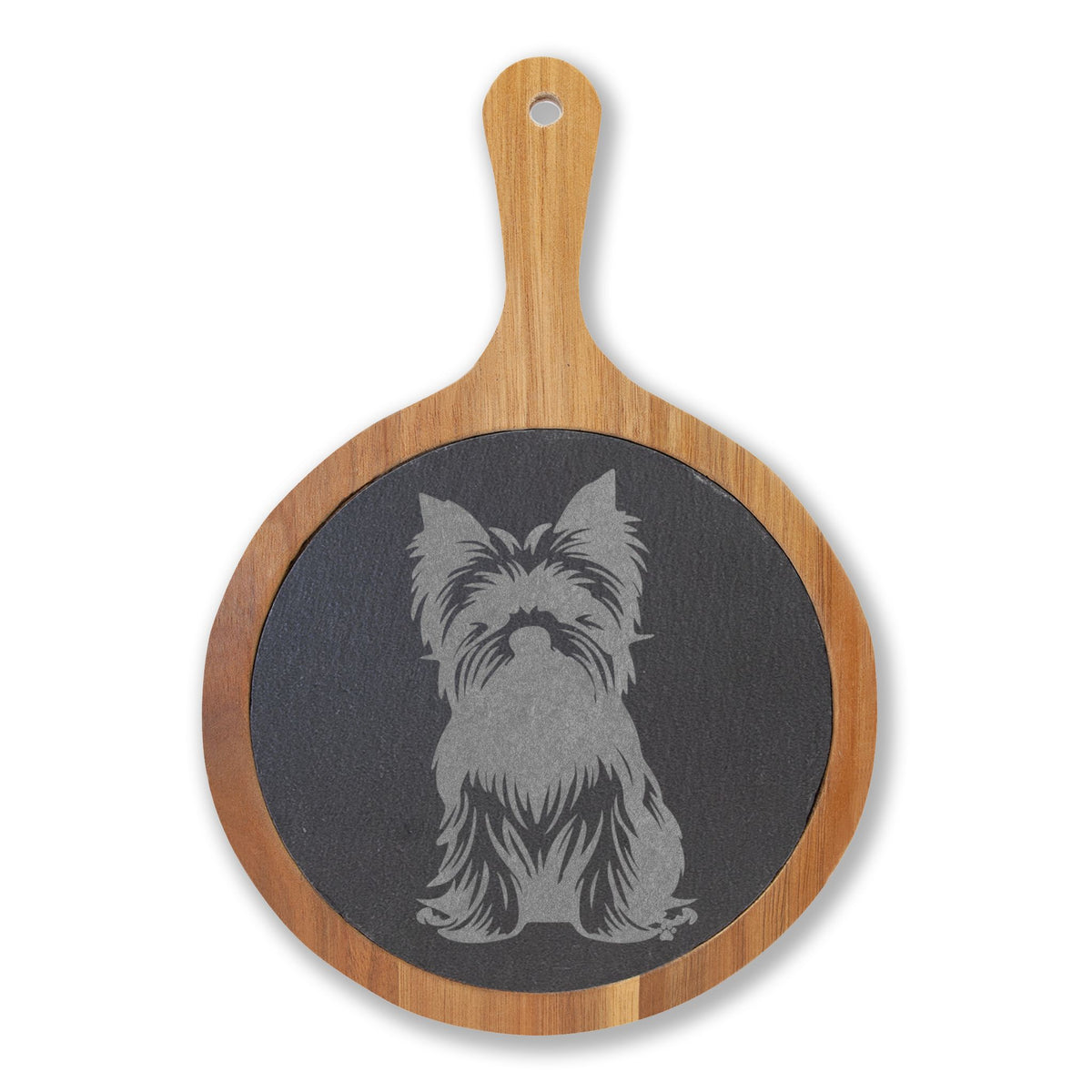 Yorkshire Terrier Engraved Charcuterie Board, Dog Lover Cheese Board & Serving Platter