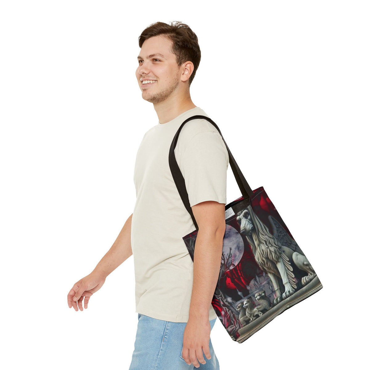 Afghan Hound Angelic Gargoyle Protector Tote Bag