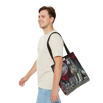 Afghan Hound Angelic Gargoyle Protector Tote Bag