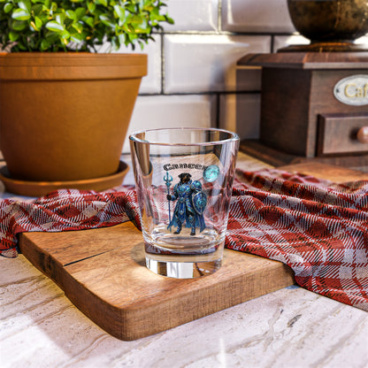 Cancer Zodiac Rottweiler Shot Glass – Mythic Neptune Knight Abyssal Dog Art Barware