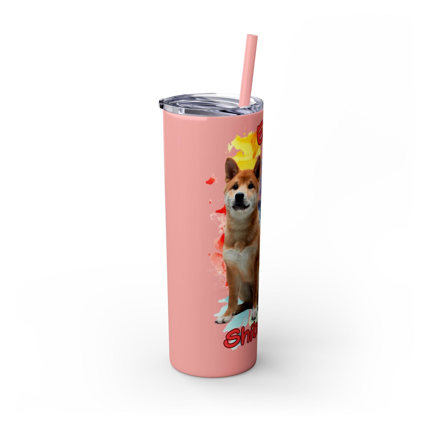 Emotional Support Human for my Shiba Inu Skinny Tumbler