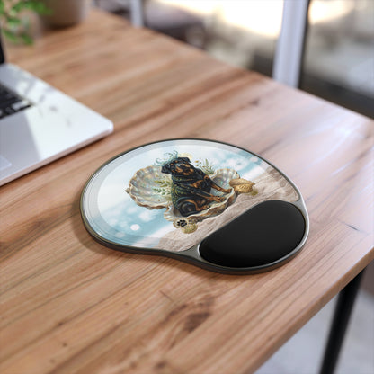 Luxury Cancer Zodiac Rottweiler Mouse Pad - Premium Water Element Office Desk Decor
