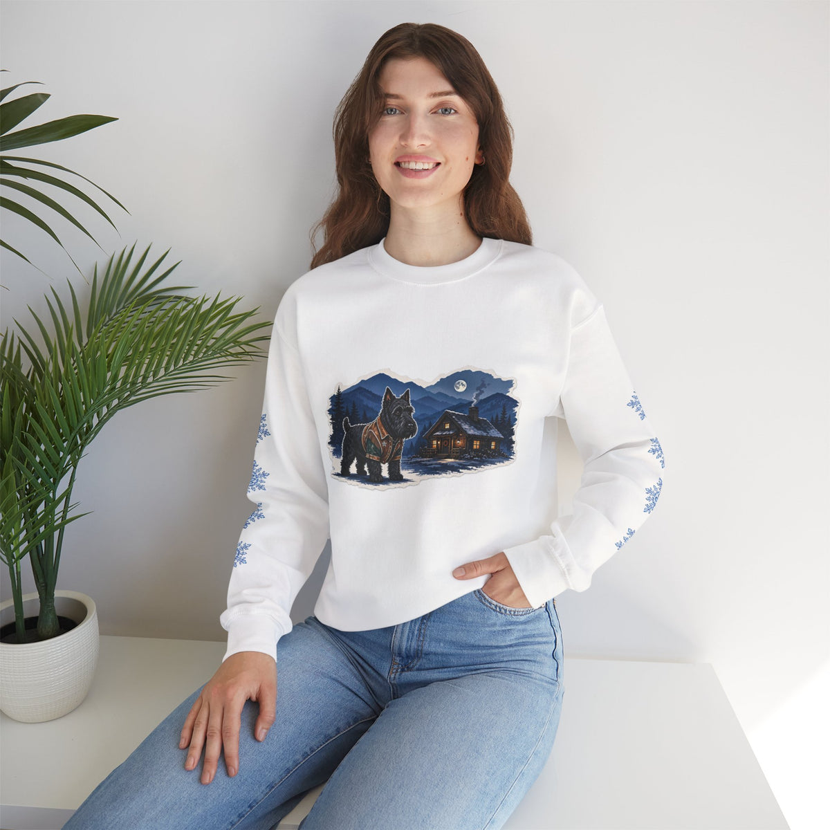 Scottish Terrier Smoky Mountain Christmas Sweatshirt