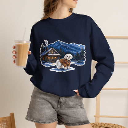 Maltese Smoky Mountain Christmas Sweatshirt