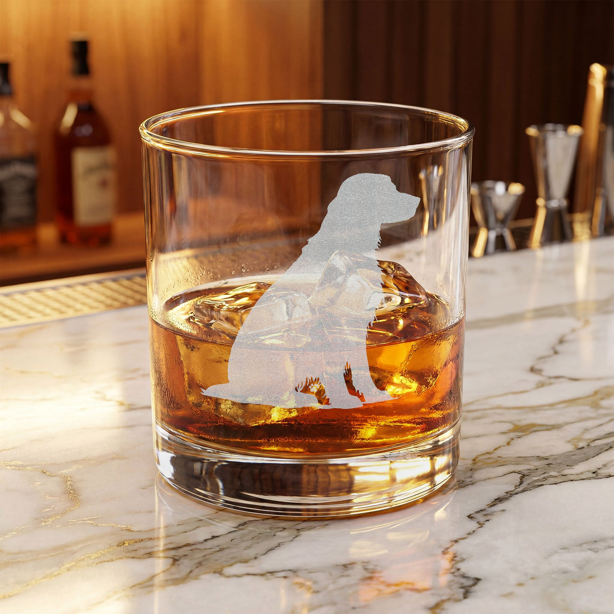Irish Setter  Engraved Whiskey Glass