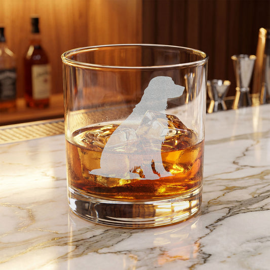 Irish Setter  Engraved Whiskey Glass