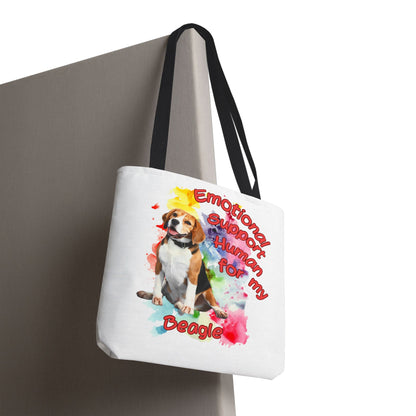 Emotional Support Human for my Beagle Tote Bag
