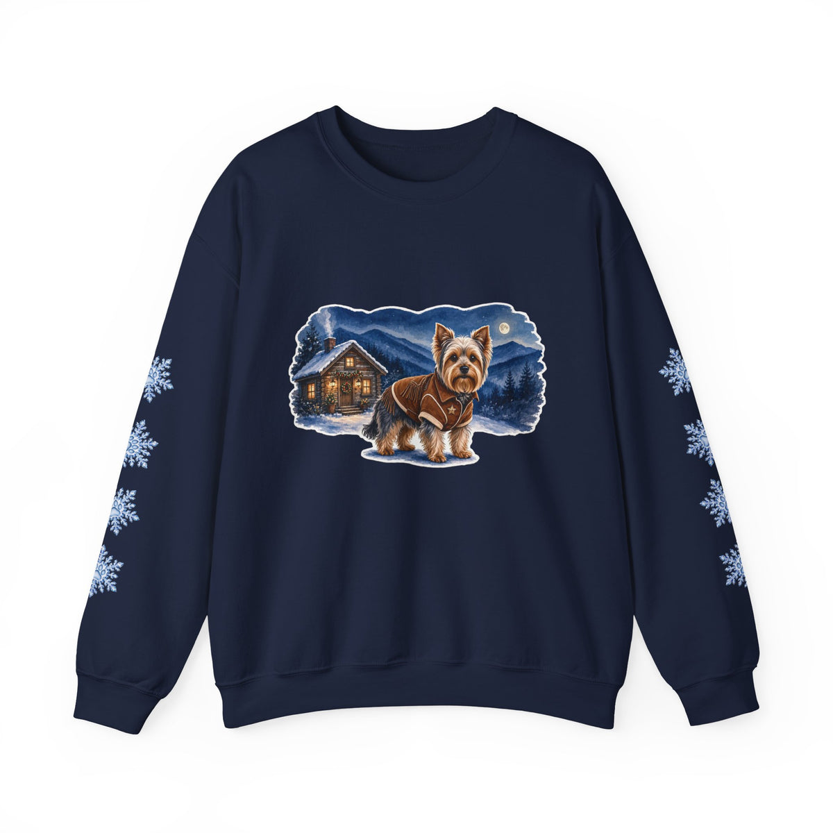 Yorkshire Terrier Smoky Mountain Christmas Sweatshirt