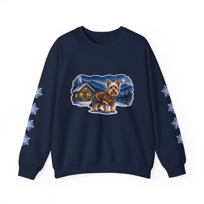 Yorkshire Terrier Smoky Mountain Christmas Sweatshirt