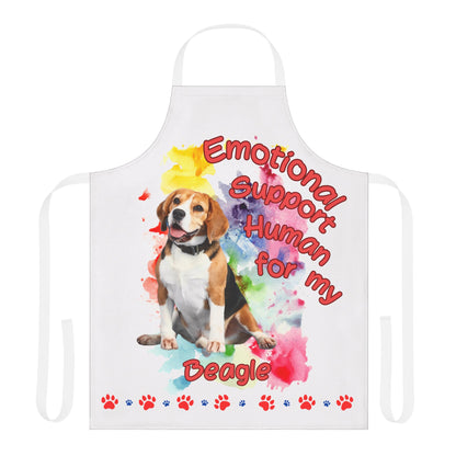 Emotional Support Human for my Beagle Apron