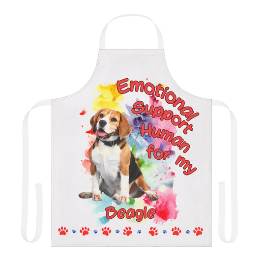 Emotional Support Human for my Beagle Apron