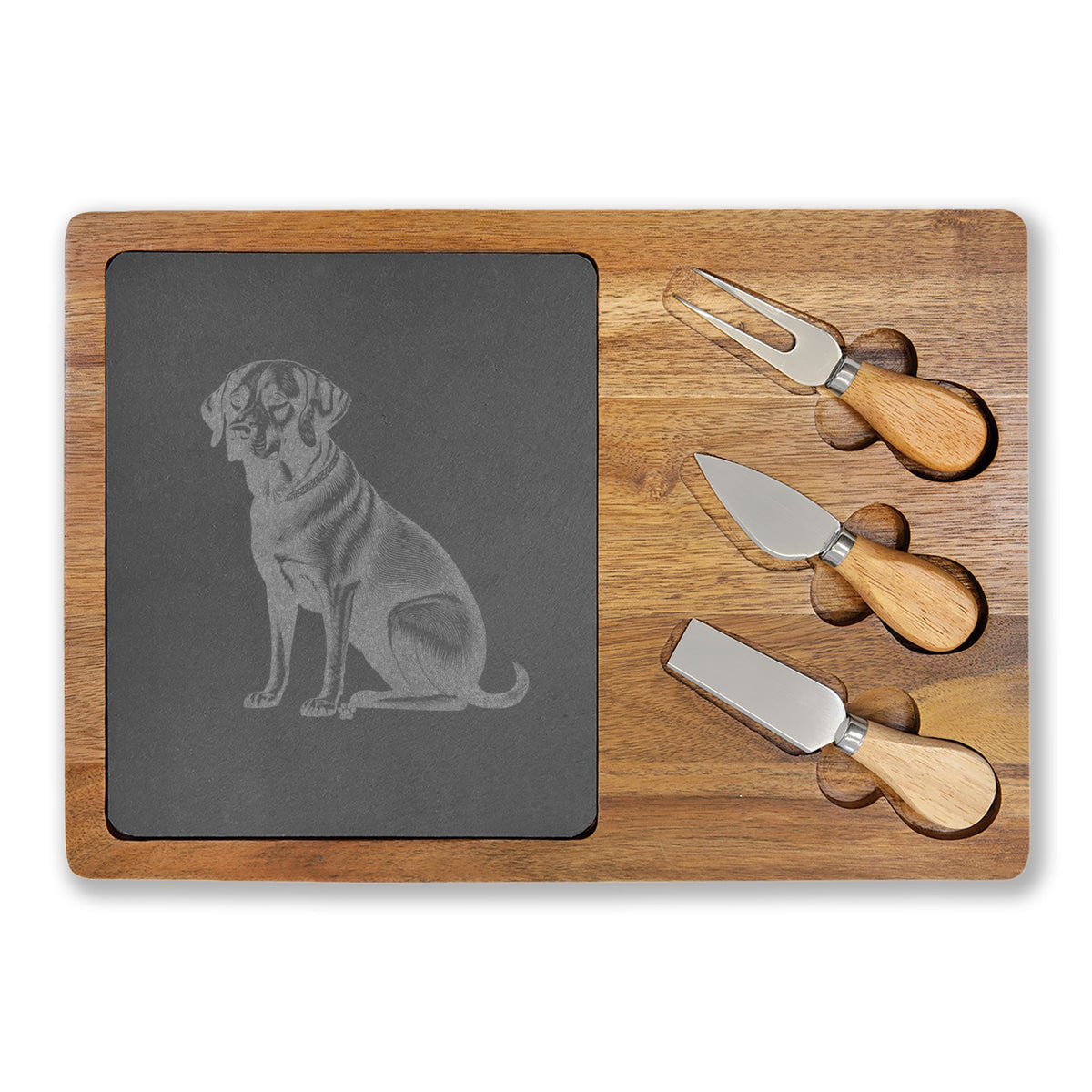 Black Lab Engraved Charcuterie Board, Dog Lover Cheese Board & Serving Platter