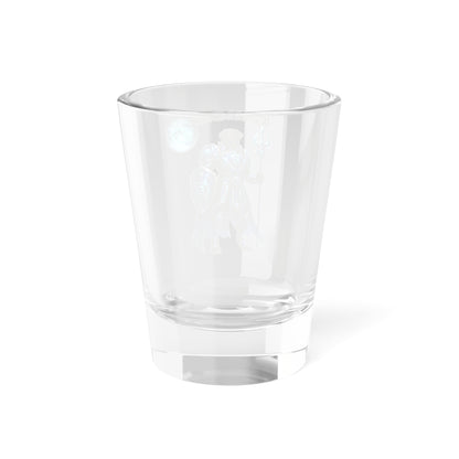 Cancer Zodiac Rottweiler Shot Glass – Mythic Neptune Knight Abyssal Dog Art Barware