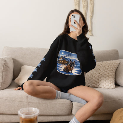 French Bulldog Smoky Mountain Christmas Sweatshirt